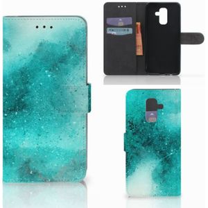 Hoesje Samsung Galaxy A6 Plus 2018 Painting Blue