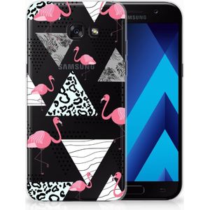 Samsung Galaxy A5 2017 TPU Hoesje Flamingo Triangle