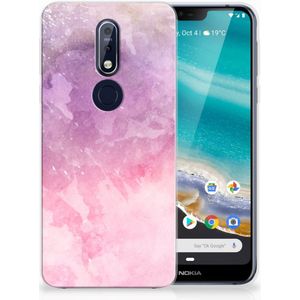 Hoesje maken Nokia 7.1 Pink Purple Paint