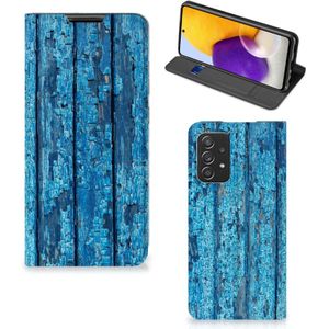 Samsung Galaxy A72 (5G/4G) Book Wallet Case Wood Blue