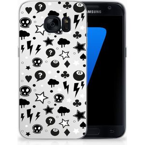 Silicone Back Case Samsung Galaxy S7 Silver Punk