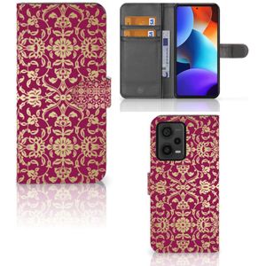 Wallet Case Xiaomi Redmi Note 12 Pro Plus Barok Pink
