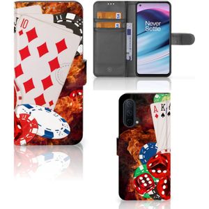 OnePlus Nord CE 5G Wallet Case met Pasjes Casino