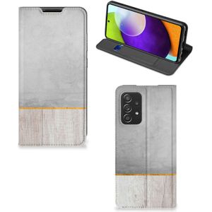 Samsung Galaxy A52 Book Wallet Case Wood Concrete