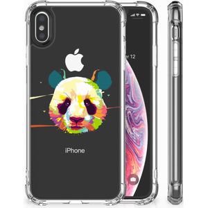 Apple iPhone Xs Max Stevig Bumper Hoesje Panda Color