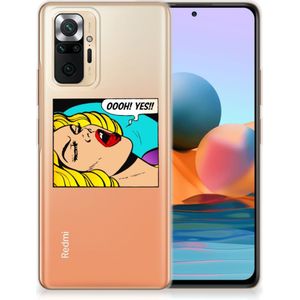 Xiaomi Redmi Note 10 Pro Silicone Back Cover Popart Oh Yes