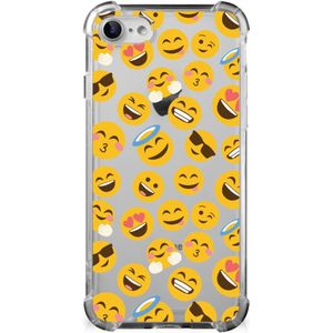 iPhone SE 2022/2020 | iPhone 8/7 Doorzichtige Silicone Hoesje Emoji