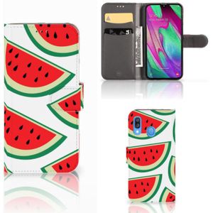 Samsung Galaxy A40 Book Cover Watermelons