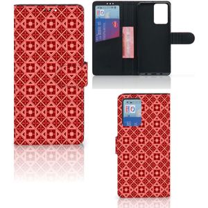 Xiaomi Redmi Note 10 Pro Telefoon Hoesje Batik Rood