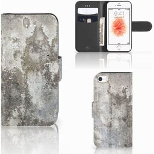 Apple iPhone 5 | 5s | SE Bookcase Beton Print