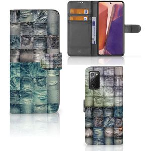 Wallet Case met Pasjes Samsung Galaxy Note 20 Spijkerbroeken