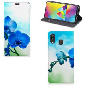 Samsung Galaxy M20 Smart Cover Orchidee Blauw - Cadeau voor je Moeder