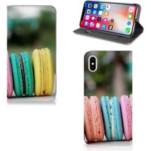 Apple iPhone Xs Max Flip Style Cover Macarons