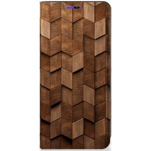 Book Wallet Case voor Samsung Galaxy A22 4G | M22 Wooden Cubes
