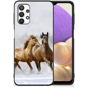 Samsung Galaxy A32 5G Dierenprint Telefoonhoesje Paarden