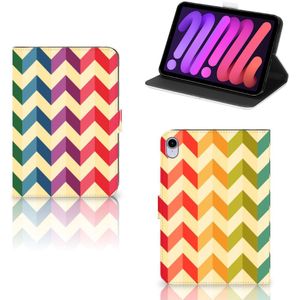 iPad Mini 6 (2021) Tablet Hoes Zigzag Multi Color