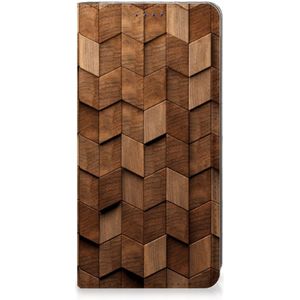 Book Wallet Case voor Samsung Galaxy S10e Wooden Cubes