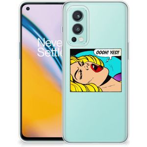 OnePlus Nord 2 5G Silicone Back Cover Popart Oh Yes