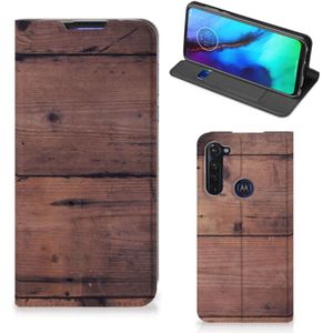 Motorola Moto G Pro Book Wallet Case Old Wood