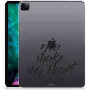iPad Pro 12.9 (2020) | iPad Pro 12.9 (2021) Back cover met naam Heart Smile