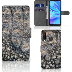 Huawei P30 Lite (2020) Telefoonhoesje met Pasjes Krokodillenprint