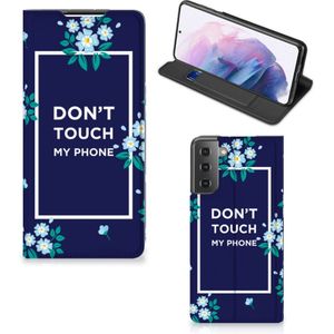 Samsung Galaxy S21 Plus Design Case Flowers Blue DTMP