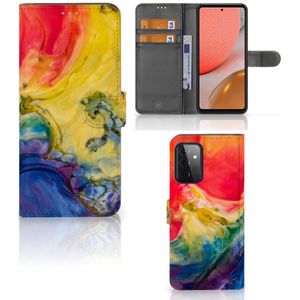 Hoesje Samsung Galaxy A72 Watercolor Dark