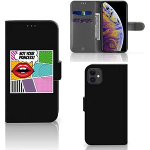 Apple iPhone 11 Wallet Case met Pasjes Popart Princess