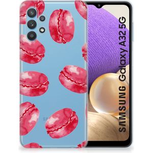 Samsung Galaxy A32 5G Siliconen Case Pink Macarons