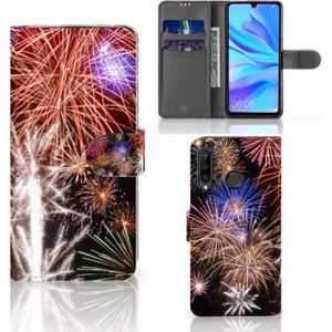 Huawei P30 Lite (2020) Wallet Case met Pasjes Vuurwerk