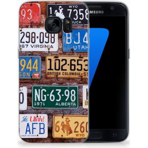 Samsung Galaxy S7 Siliconen Hoesje met foto Kentekenplaten