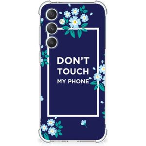 Samsung Galaxy S23 FE Anti Shock Case Flowers Blue DTMP