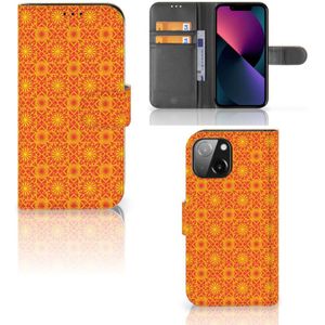 iPhone 13 Mini Telefoon Hoesje Batik Oranje