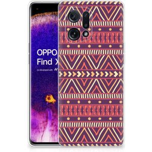 OPPO Find X5 TPU bumper Aztec Paars