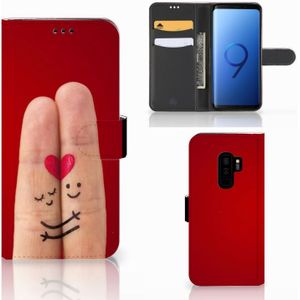 Samsung Galaxy S9 Plus Wallet Case met Pasjes Liefde - Origineel Romantisch Cadeau