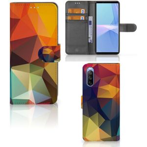 Sony Xperia 10 III Book Case Polygon Color