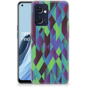 OPPO Reno 7 5G | Find X5 Lite TPU Hoesje Abstract Green Blue