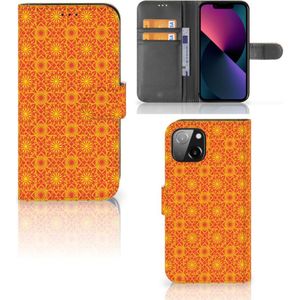 Apple iPhone 13 Telefoon Hoesje Batik Oranje