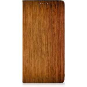 Samsung Galaxy A51 Book Wallet Case Donker Hout