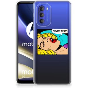 Motorola Moto G51 5G Silicone Back Cover Popart Oh Yes