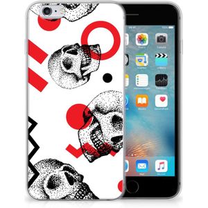 Silicone Back Case Apple iPhone 6 | 6s Skull Red