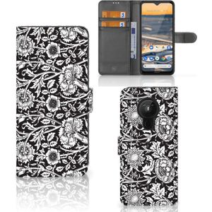 Nokia 5.3 Hoesje Black Flowers