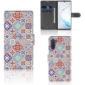 Samsung Galaxy Note 10 Bookcase Tiles Color