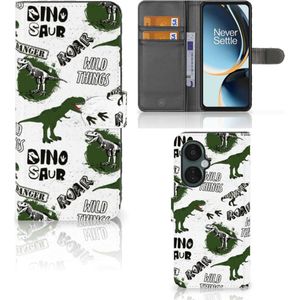 Telefoonhoesje met Pasjes voor OnePlus Nord CE 3 Lite Dinosaurus