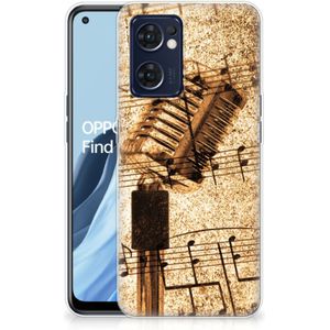 OPPO Reno 7 5G | Find X5 Lite Siliconen Hoesje met foto Bladmuziek