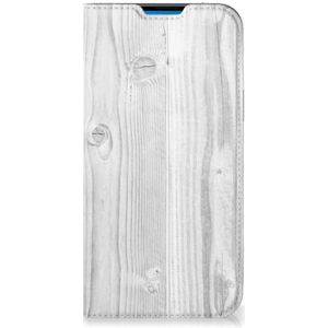 iPhone 14 Pro Max Book Wallet Case White Wood