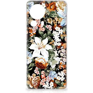 TPU Case voor Xiaomi 13 Lite Dark Flowers