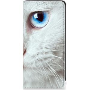 Samsung Galaxy A41 Hoesje maken Witte Kat