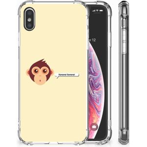 Apple iPhone Xs Max Stevig Bumper Hoesje Monkey
