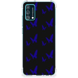 Samsung Galaxy M02s | A02s Doorzichtige Silicone Hoesje Vlinder Patroon